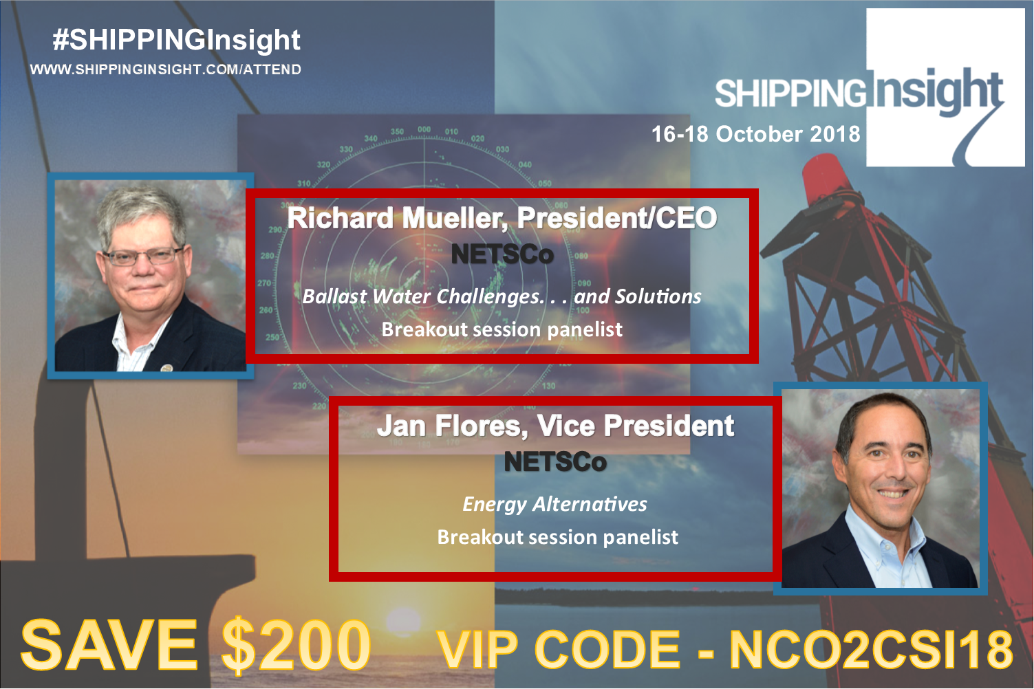 Postcard invite to join shippinginsight